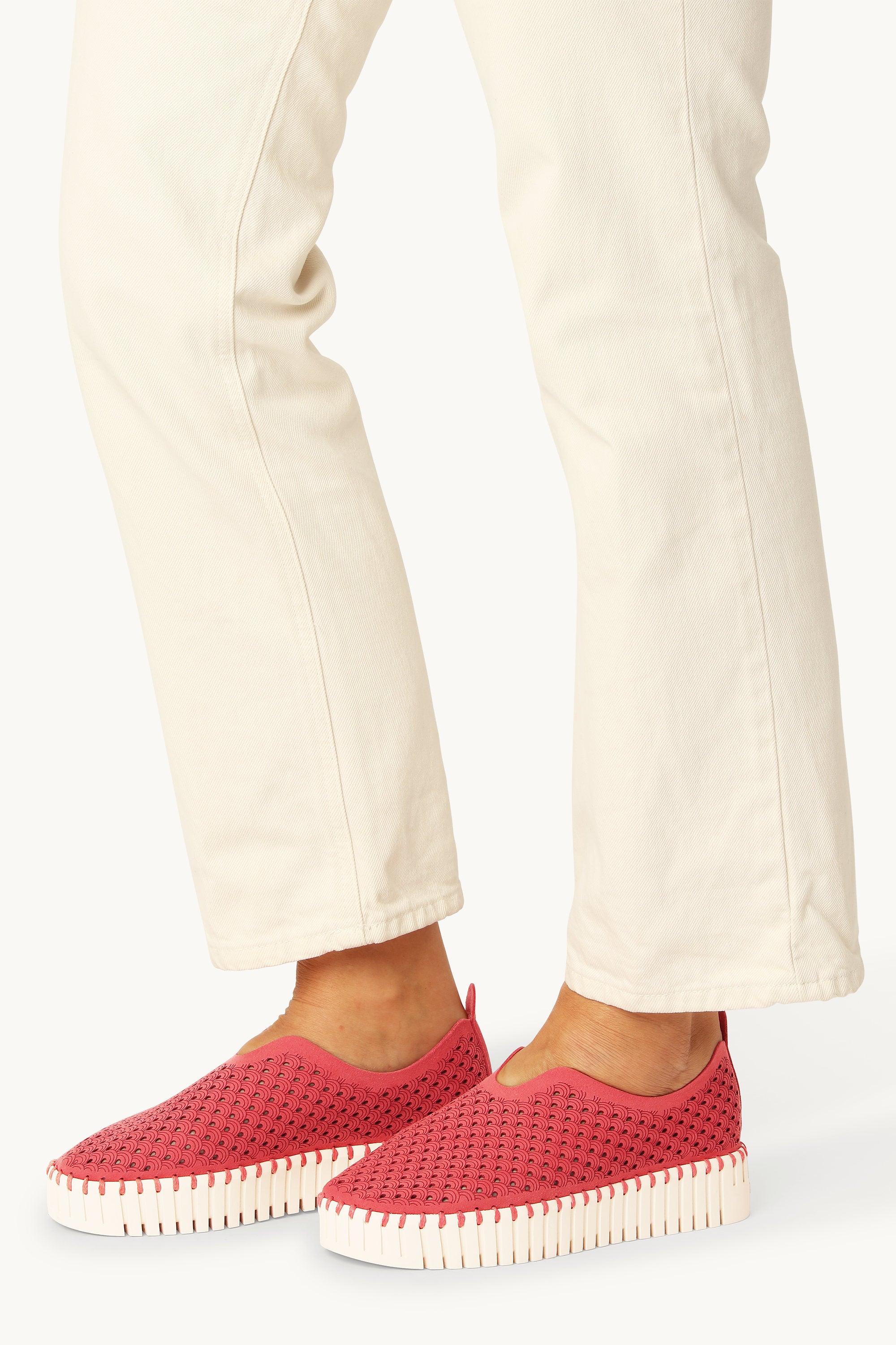 Platform Tulip Skor - Baked Apple Pearled Ivory