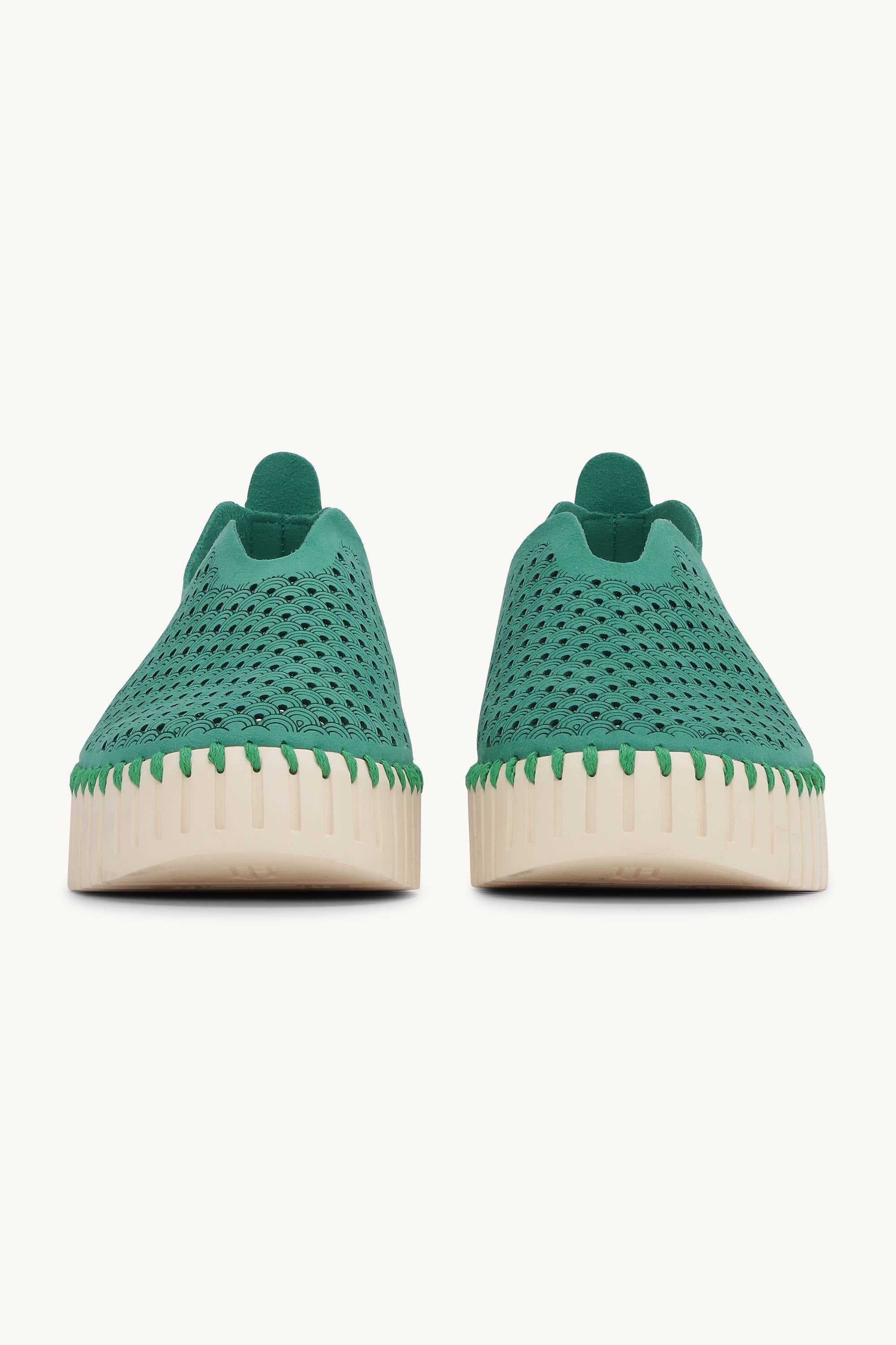 Platform Tulip Skor - Spruce Pearled Ivory