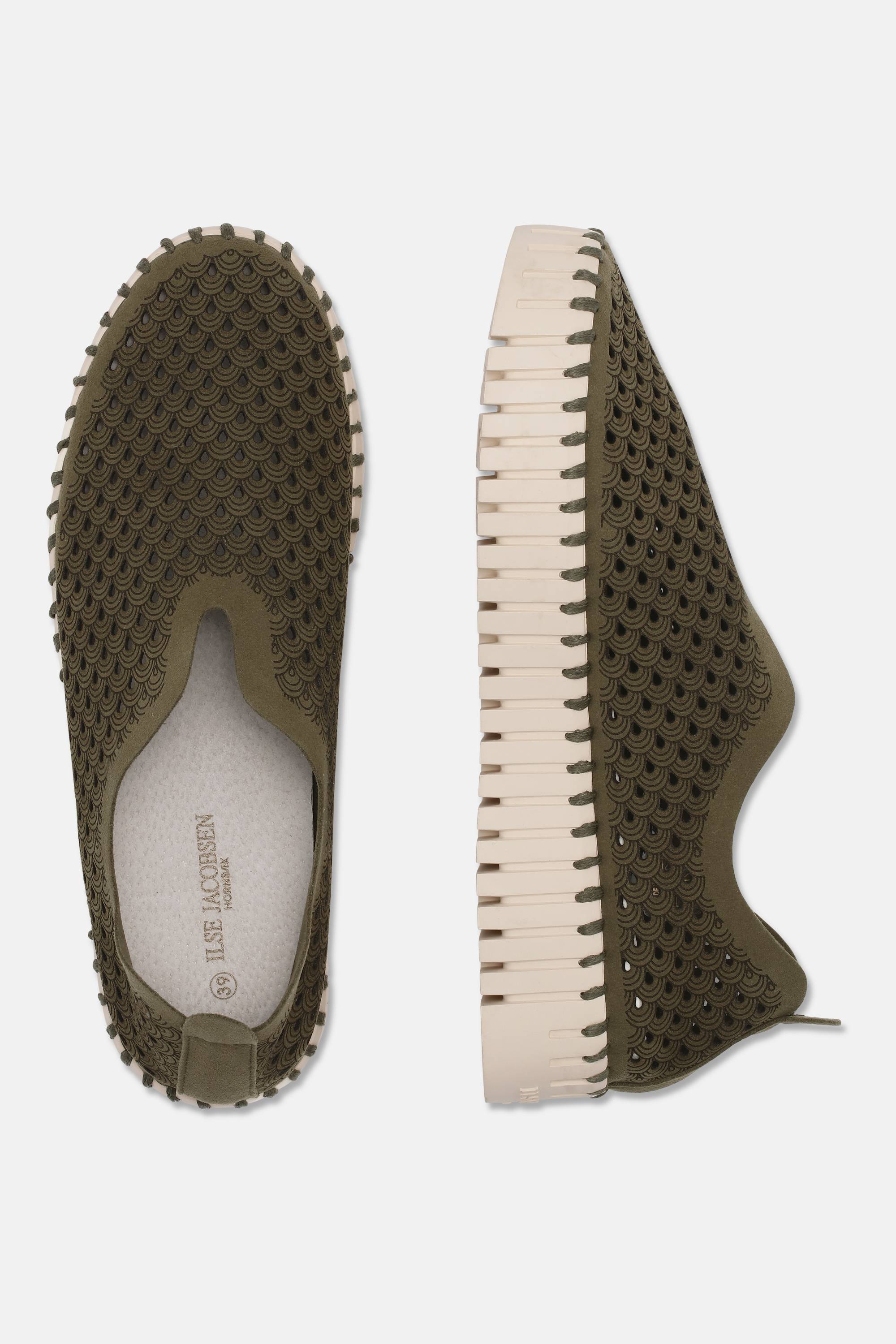 Platform Tulip Skor - Deep Olive