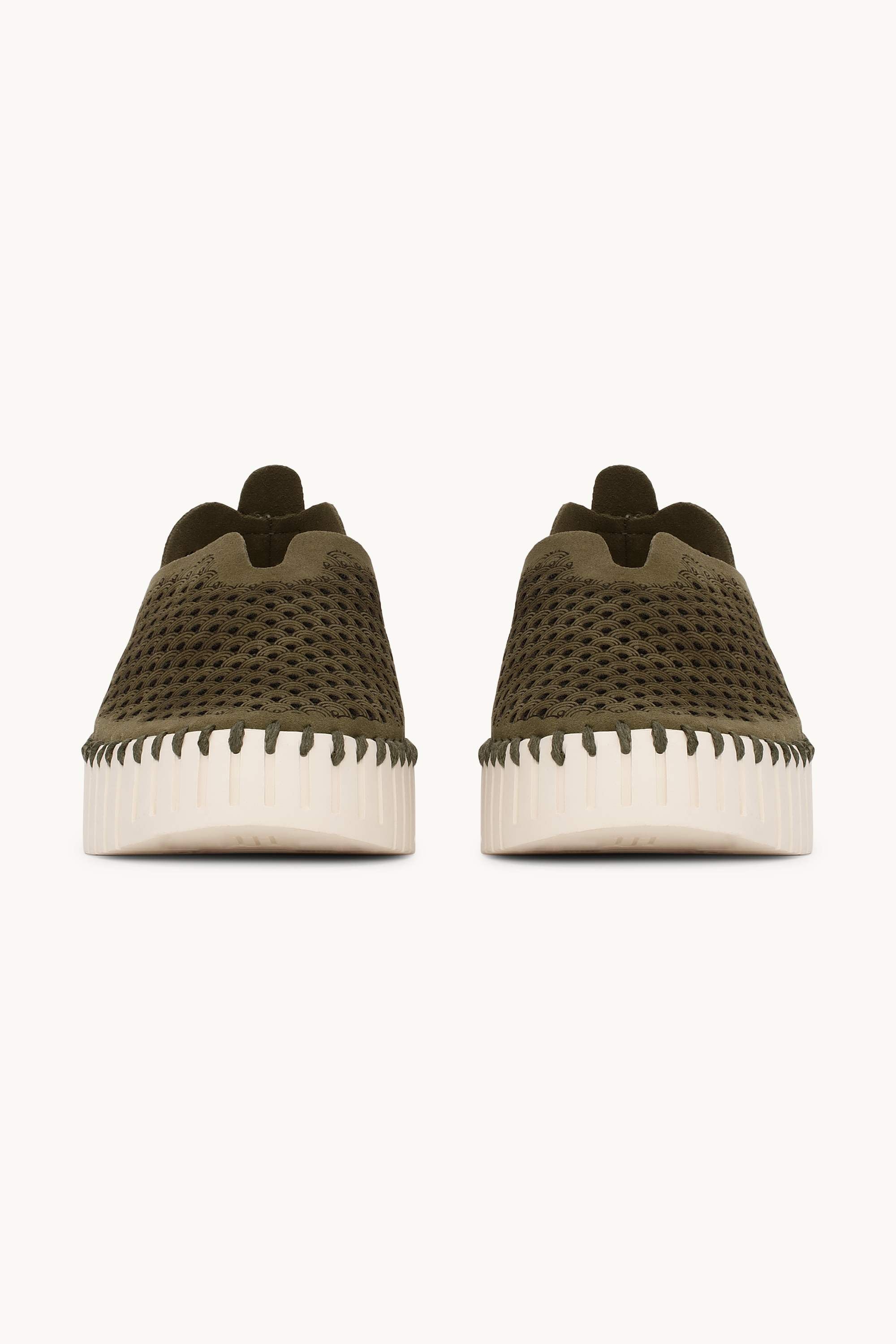 Platform Tulip Skor - Deep Olive