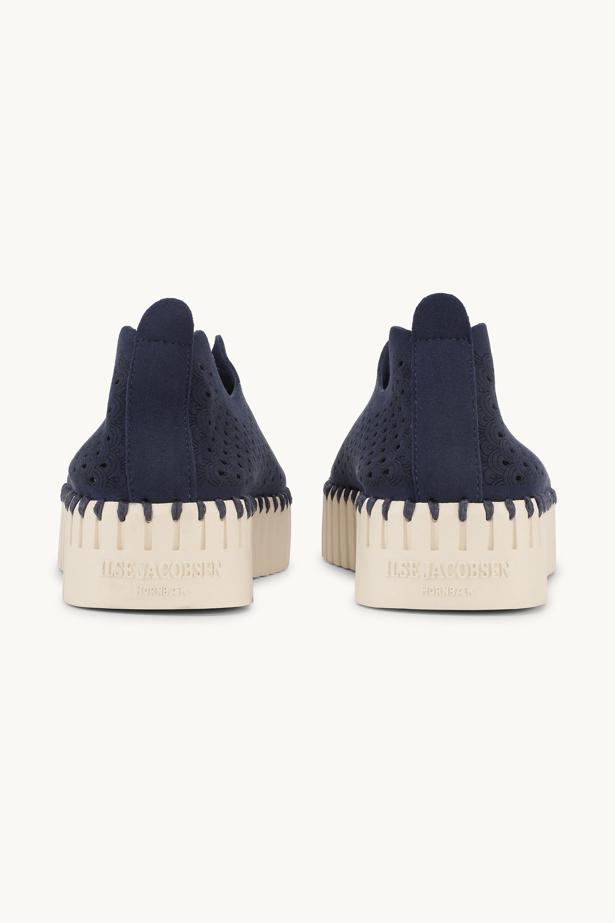 Platform Tulip Skor - Dark Indigo