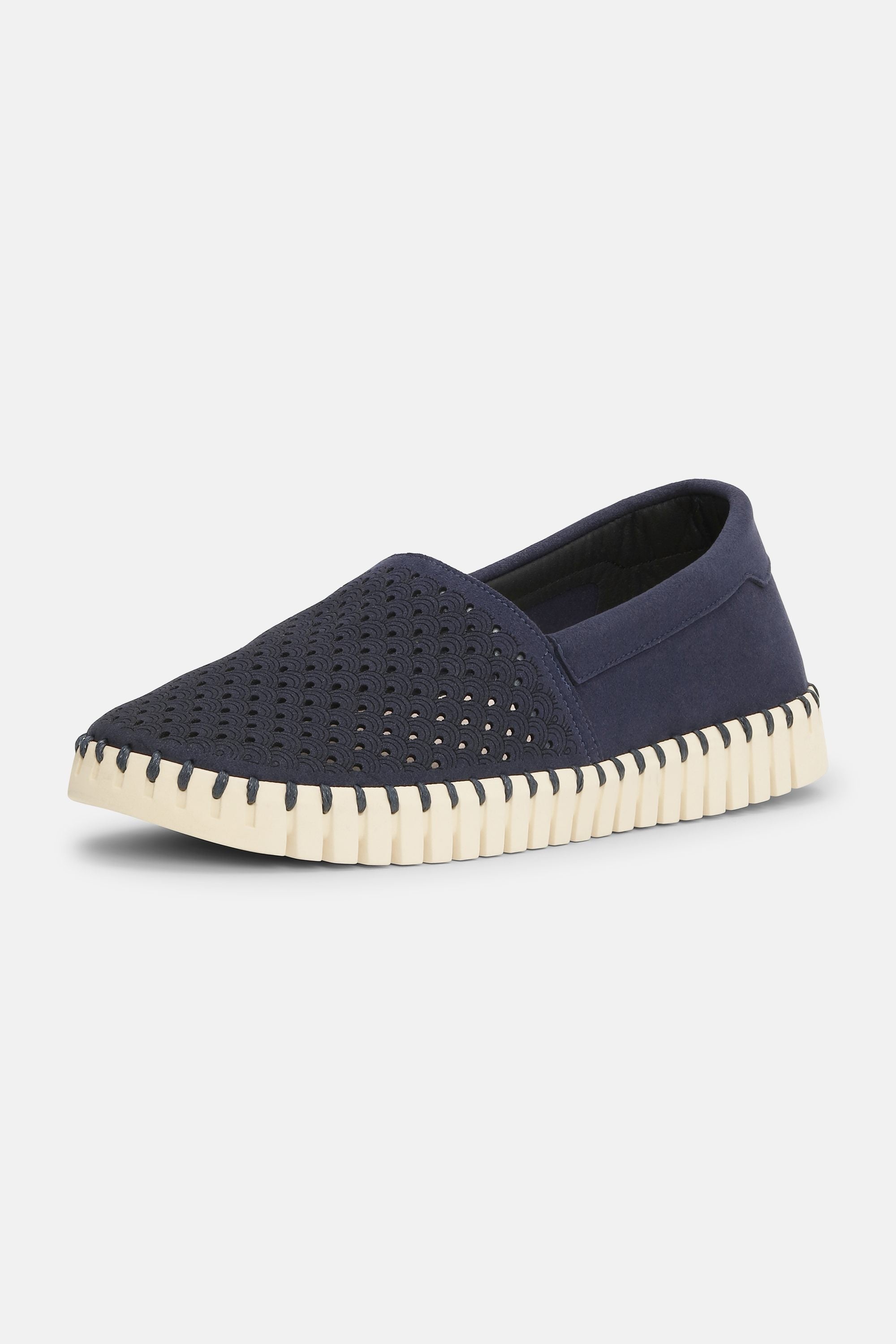 Tulip Espadrille - Dark Indigo Pearled Ivory