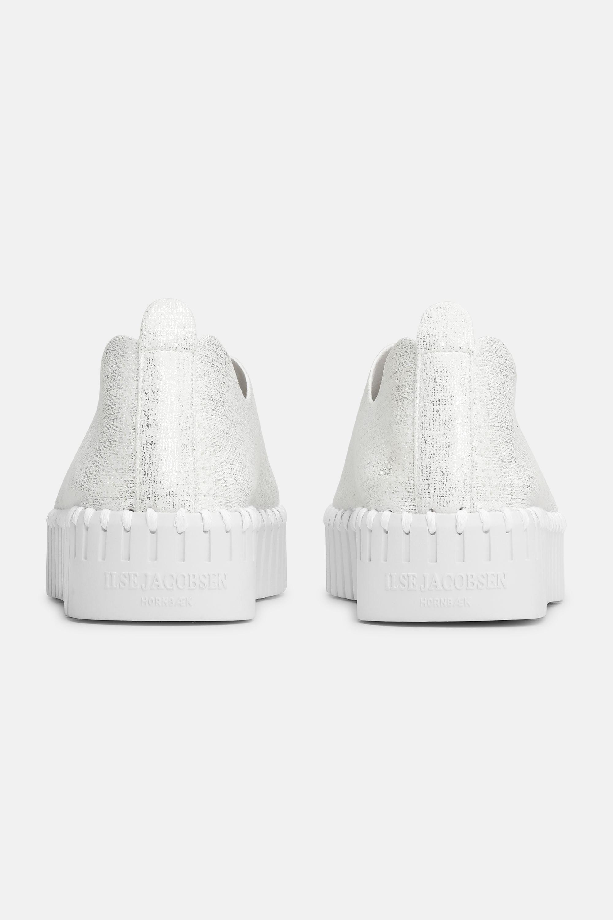 Tulip Plattformsko Glitter - White White