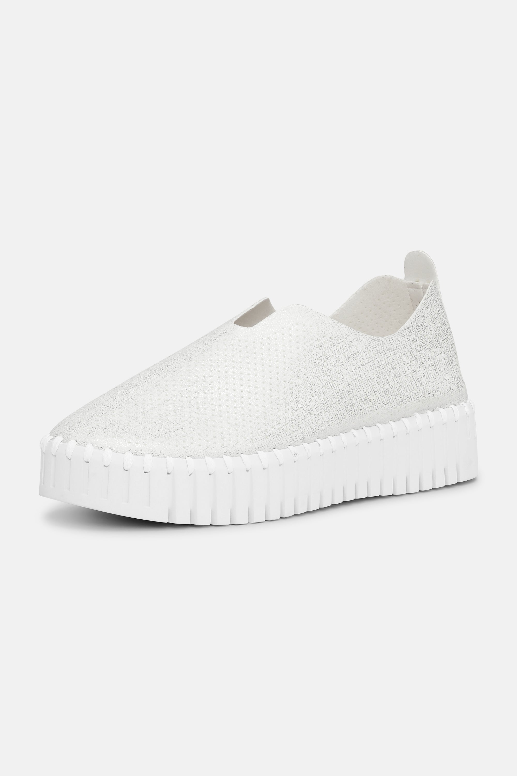 Tulip Plattformsko Glitter - White White