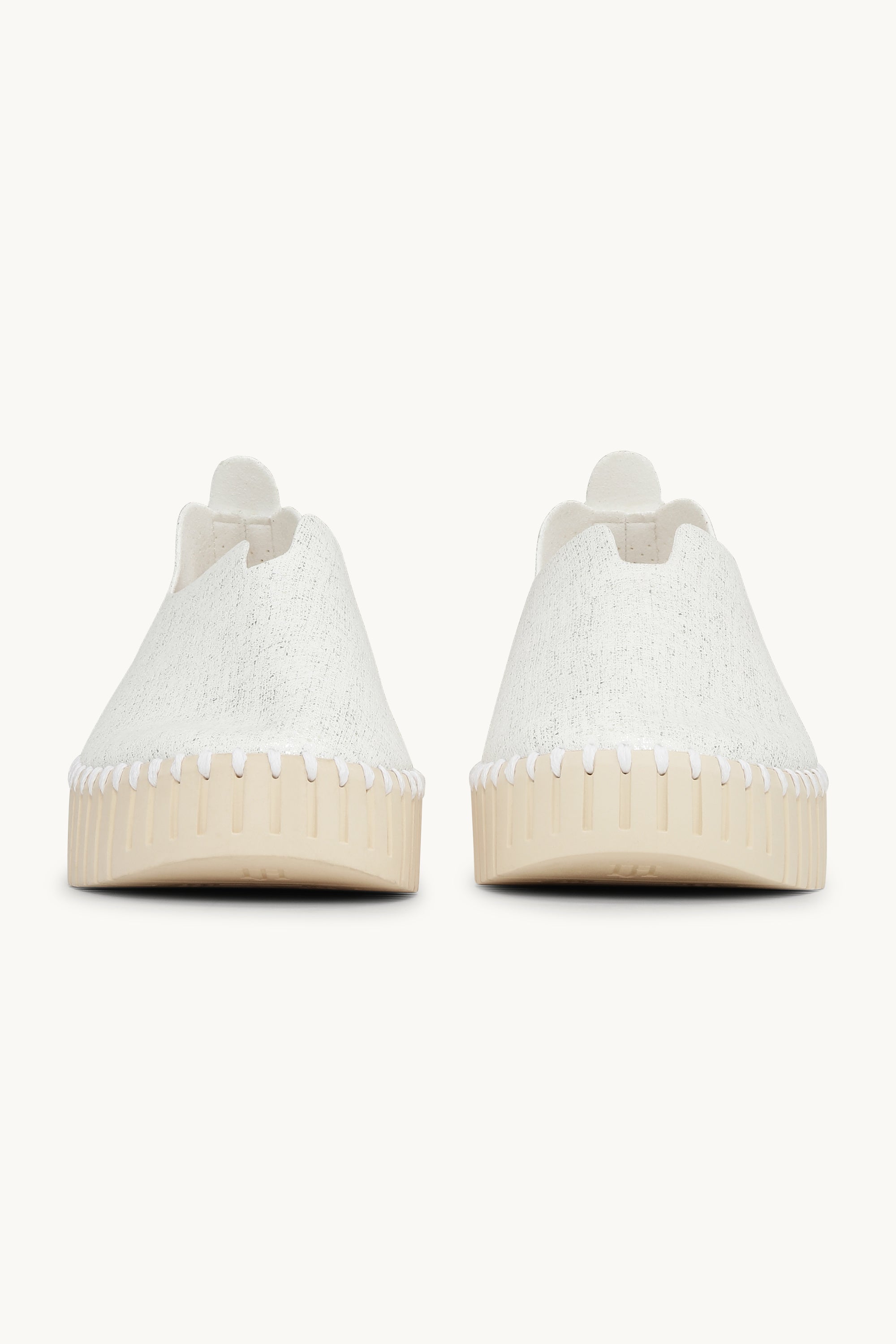 Tulip Plattformsko Glitter - White Pearled Ivory