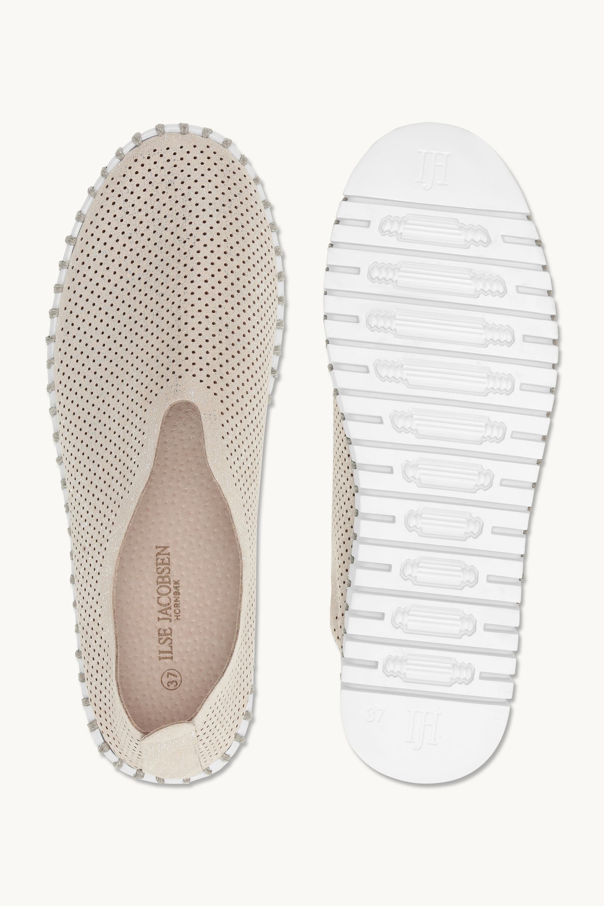 Tulip Plattformsko Glitter - Silver White