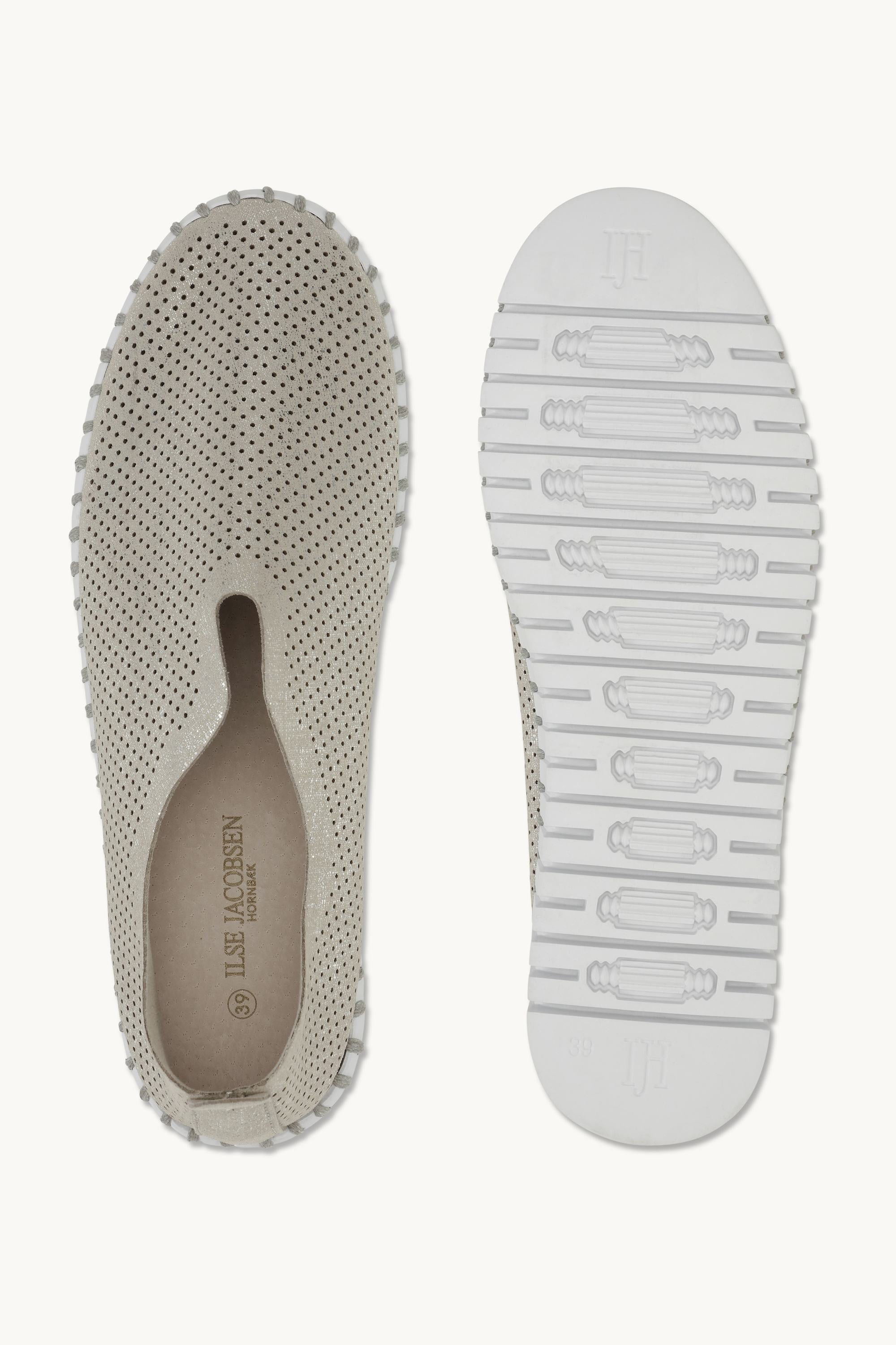 Tulip Plattformsko Glitter - Silver White