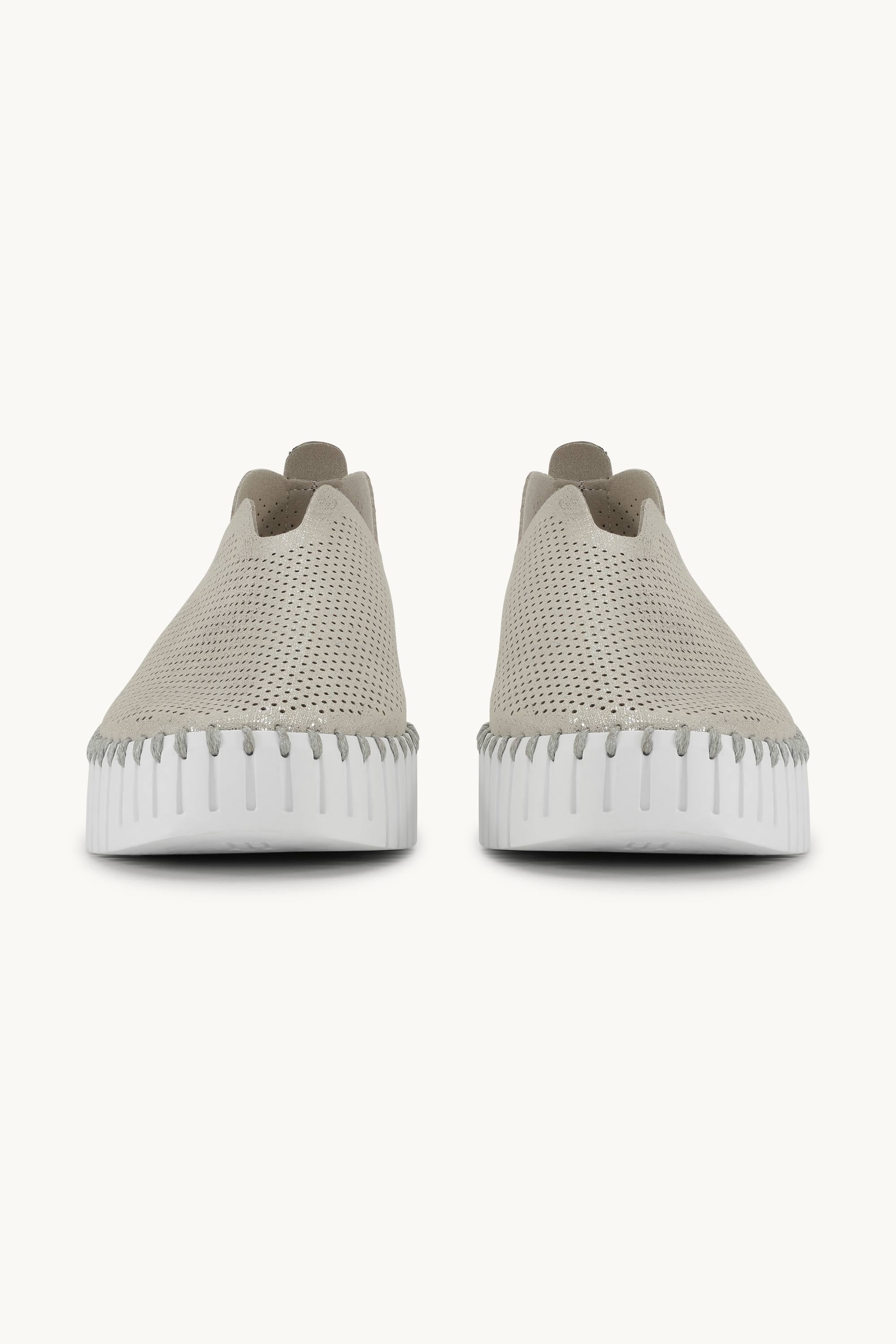 Tulip Plattformsko Glitter - Silver White