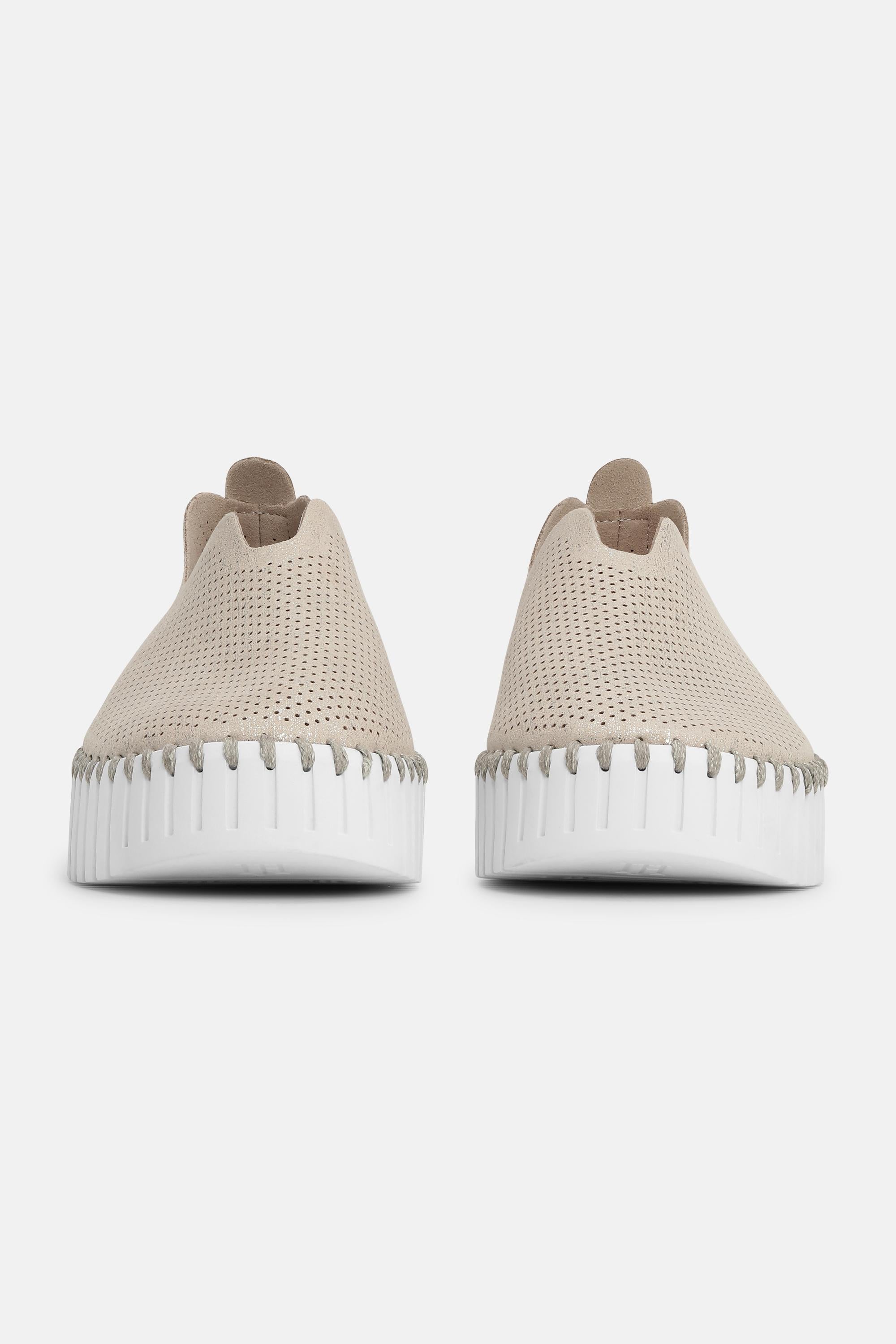 Tulip Plattformsko Glitter - Silver White