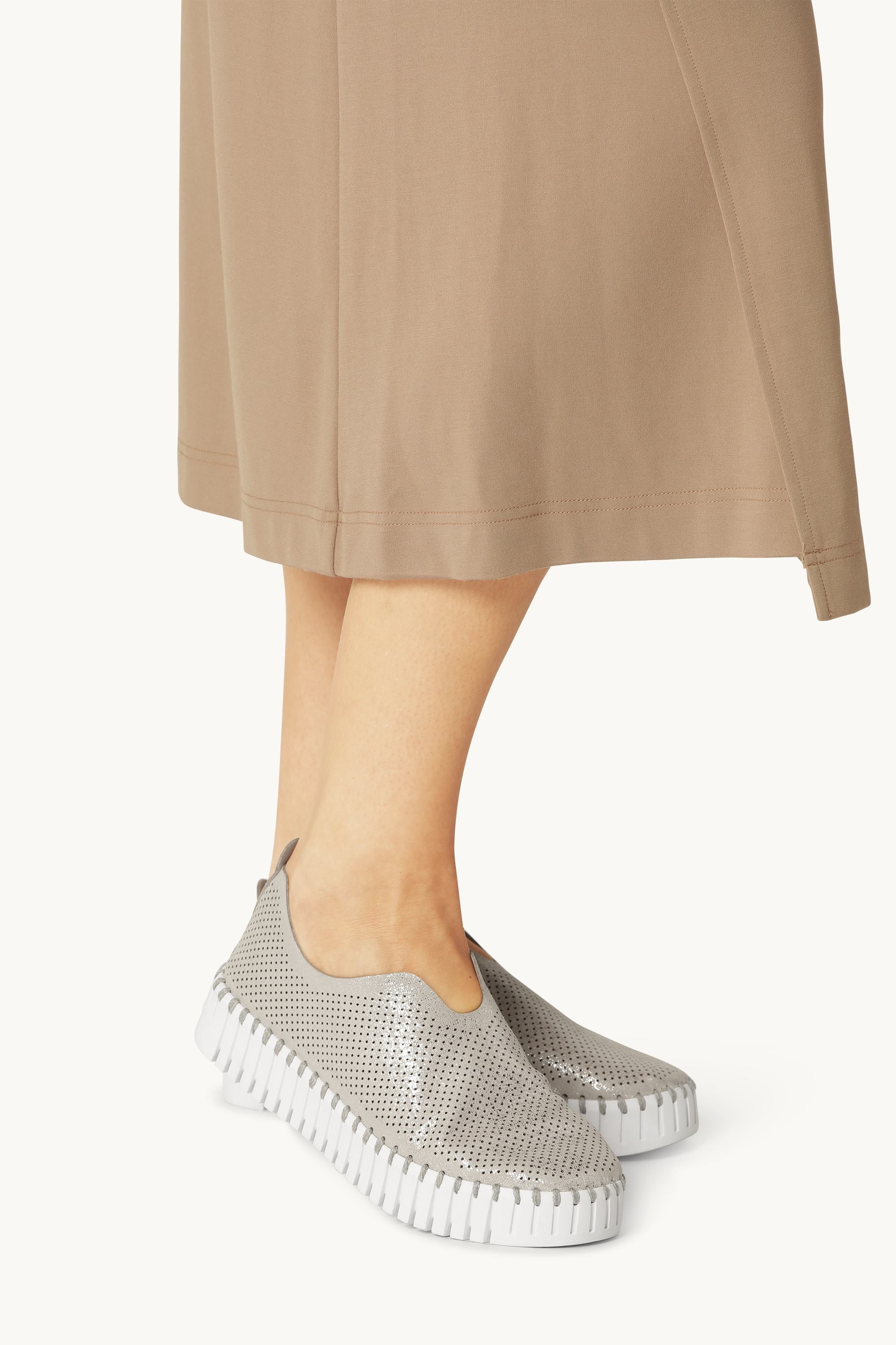 Tulip Plattformsko Glitter - Silver White