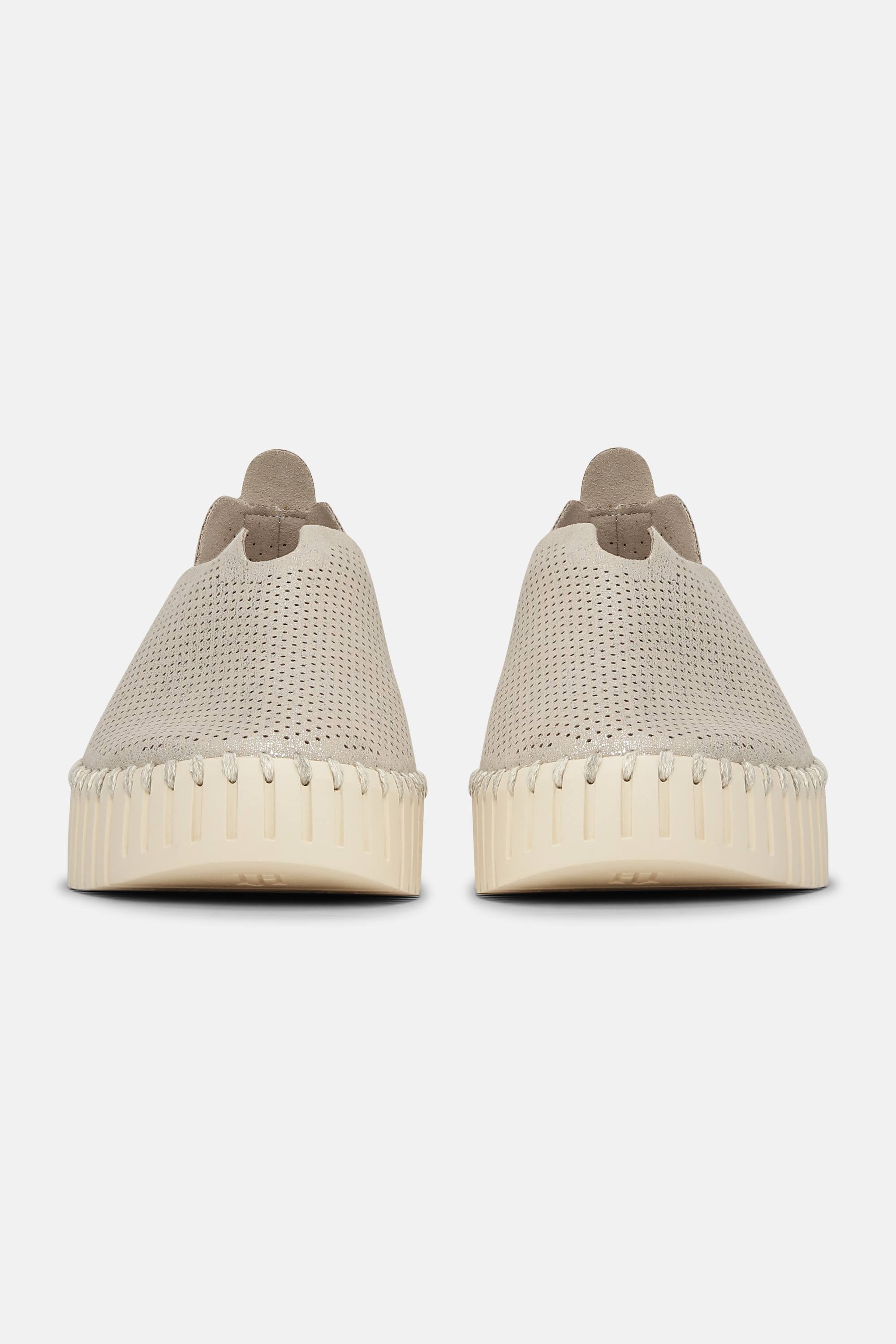 Tulip Plattformsko Glitter - Silver Pearled Ivory