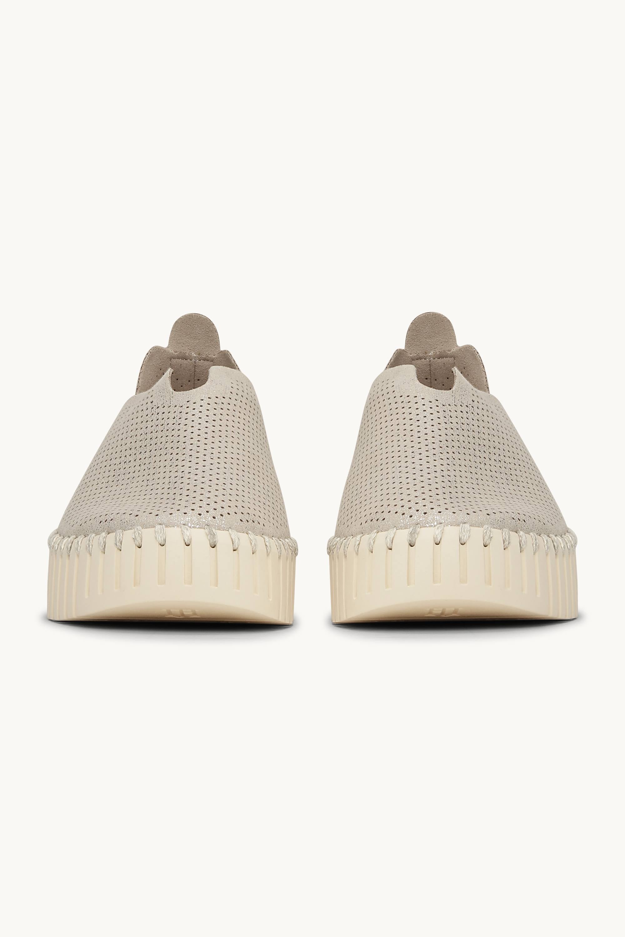 Tulip Plattformsko Glitter - Silver Pearled Ivory