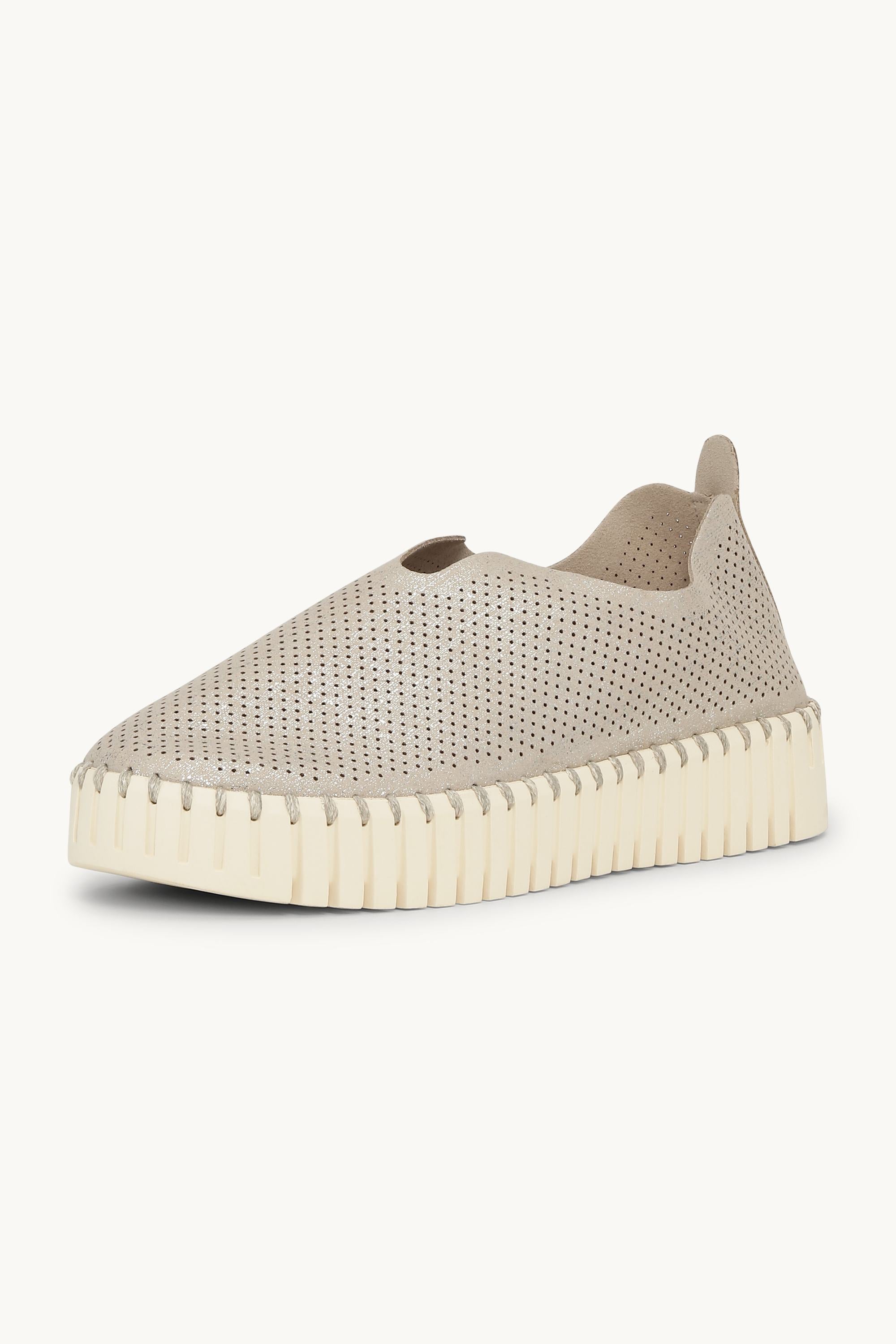Tulip Plattformsko Glitter - Silver Pearled Ivory
