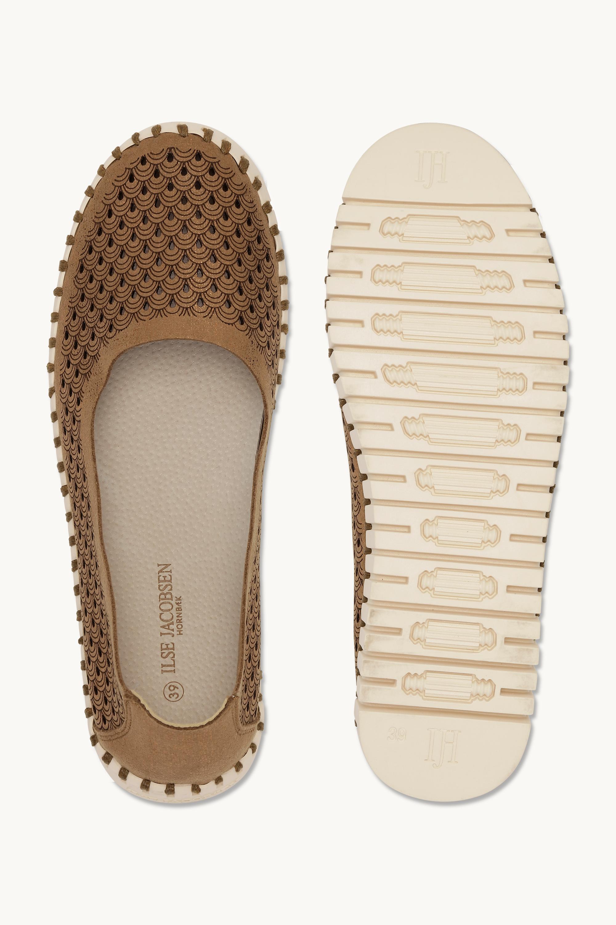 Tulip Skor Glitter - Nougat Pearled Ivory