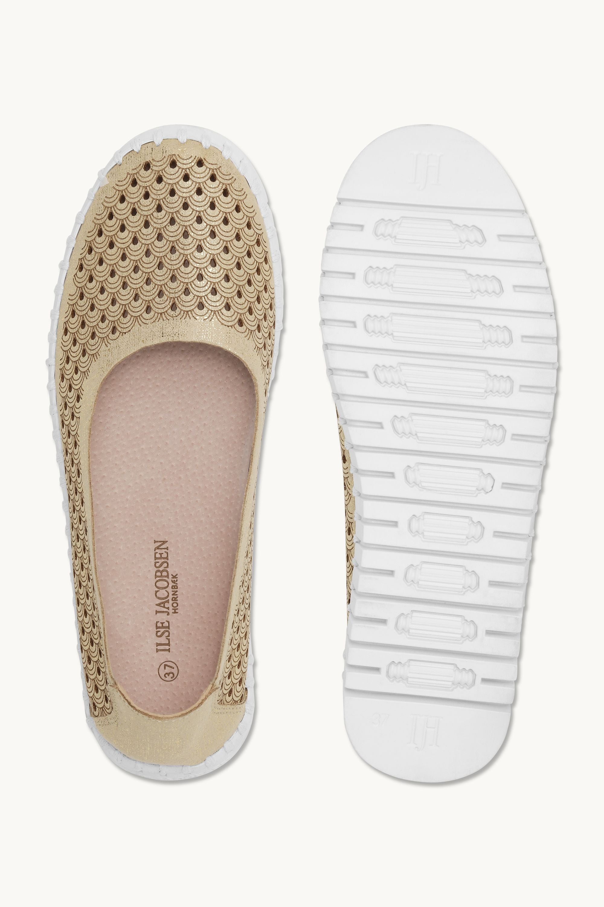 Tulip Skor Glitter - Platin White