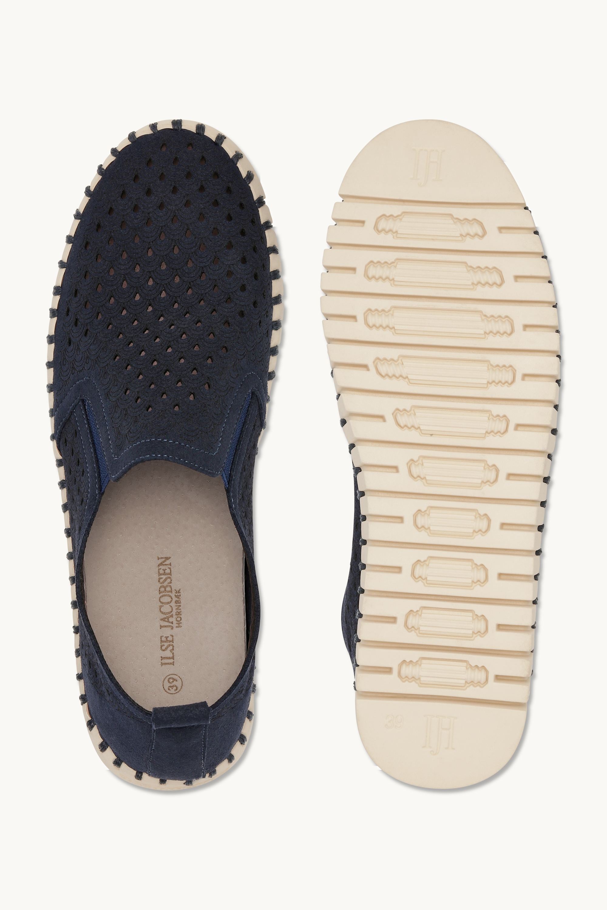 Tulip Flats - Dark Indigo Pearled Ivory